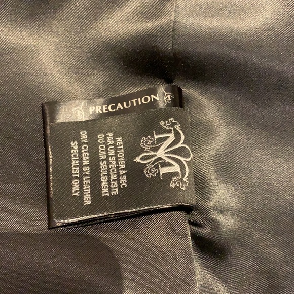 Mackage Women’s Funnel Neck Wool Cashmere Blend with Leather Trim - medium - Picture 6 of 10